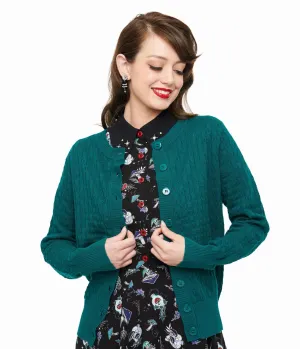 Royal Monk 1950s Green Katie Cardigan