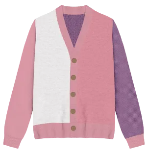 Sapphic Colorblock Knit Cardigan