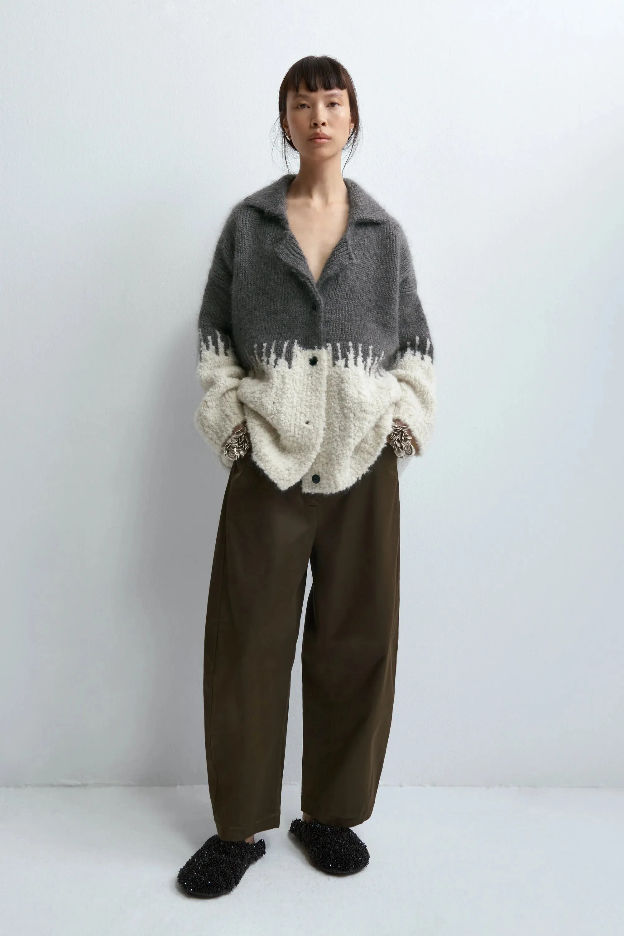 Silk and Mohair Texture Jacket