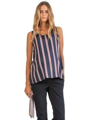 Striped Maternity Top with Retro Style