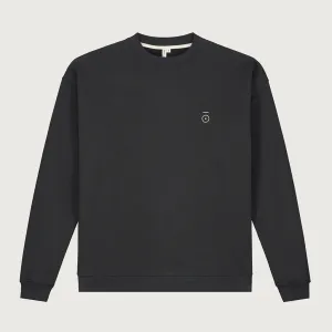 Sweater Dropped Shoulder Nearly Black Adult