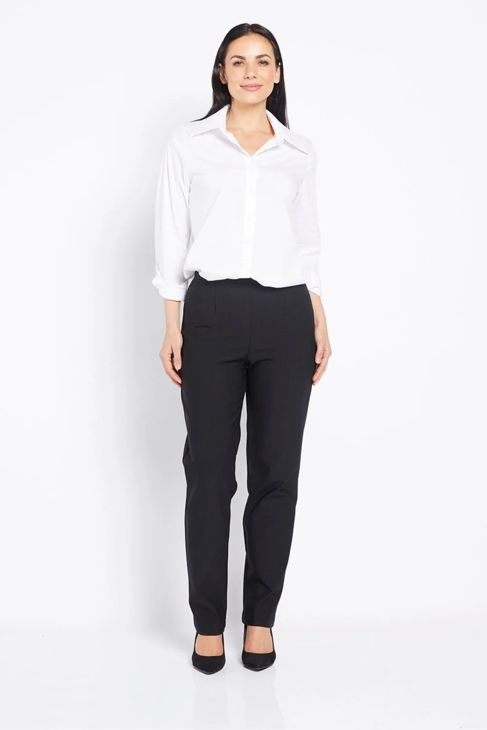 Wall Full Length Straight Pants | Black