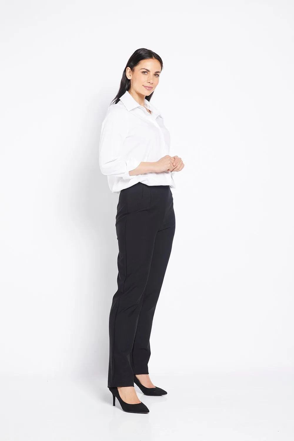 Wall Full Length Straight Pants | Black