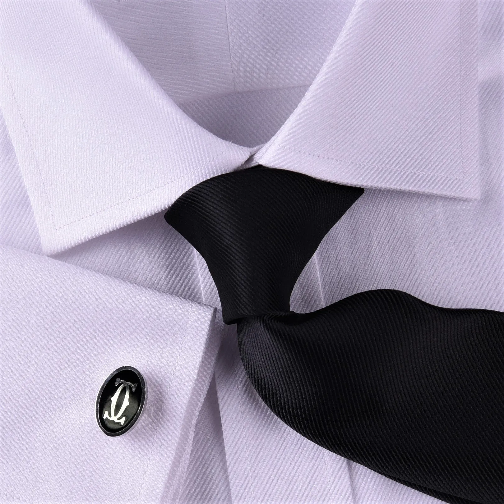 White Luxury Twill Formal Business Dress Shirt Designer Fashion