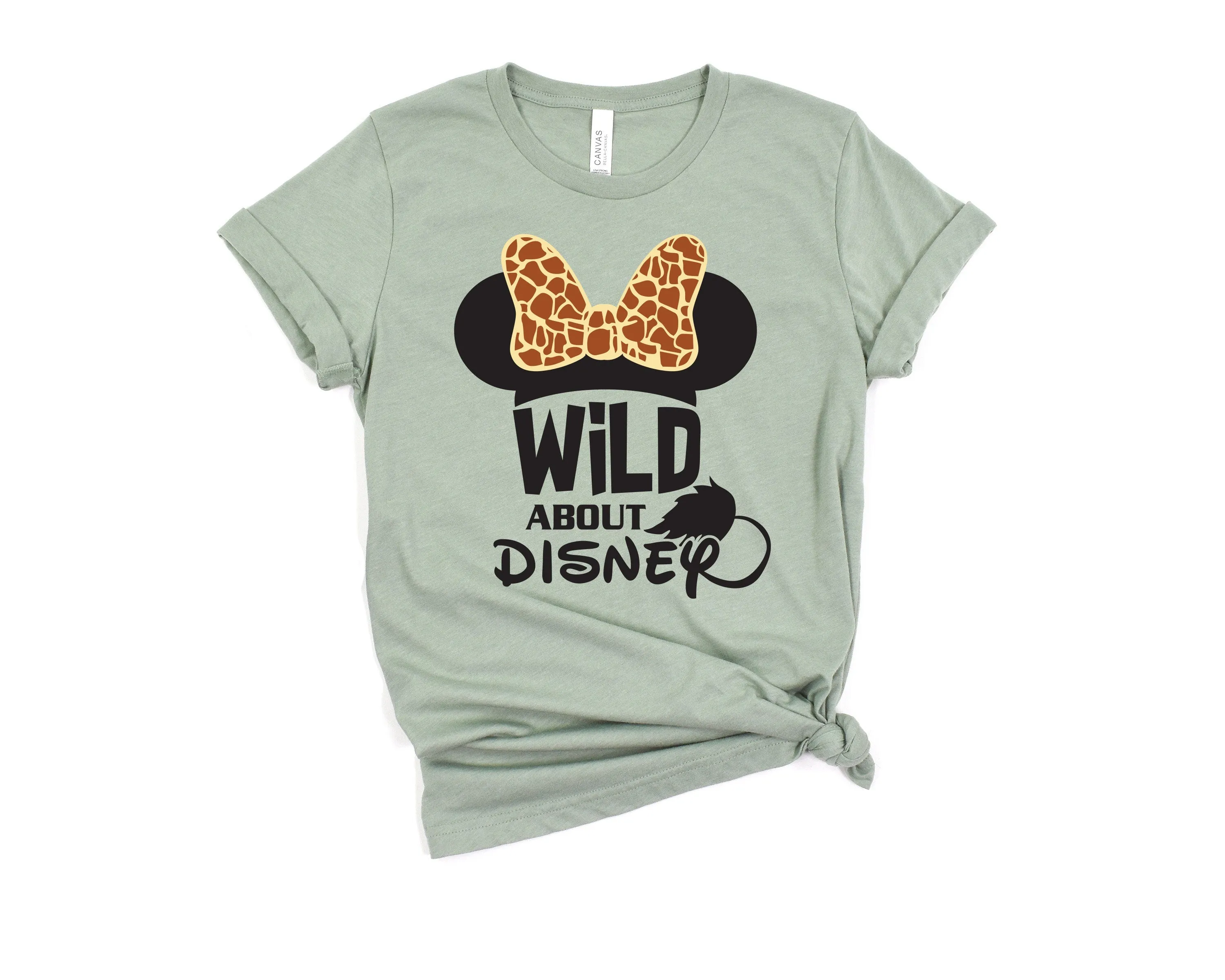 Wild About Disney Minnie Mouse T Shirt - Disney Trip Matching Shirts - Camouflaged Minnie