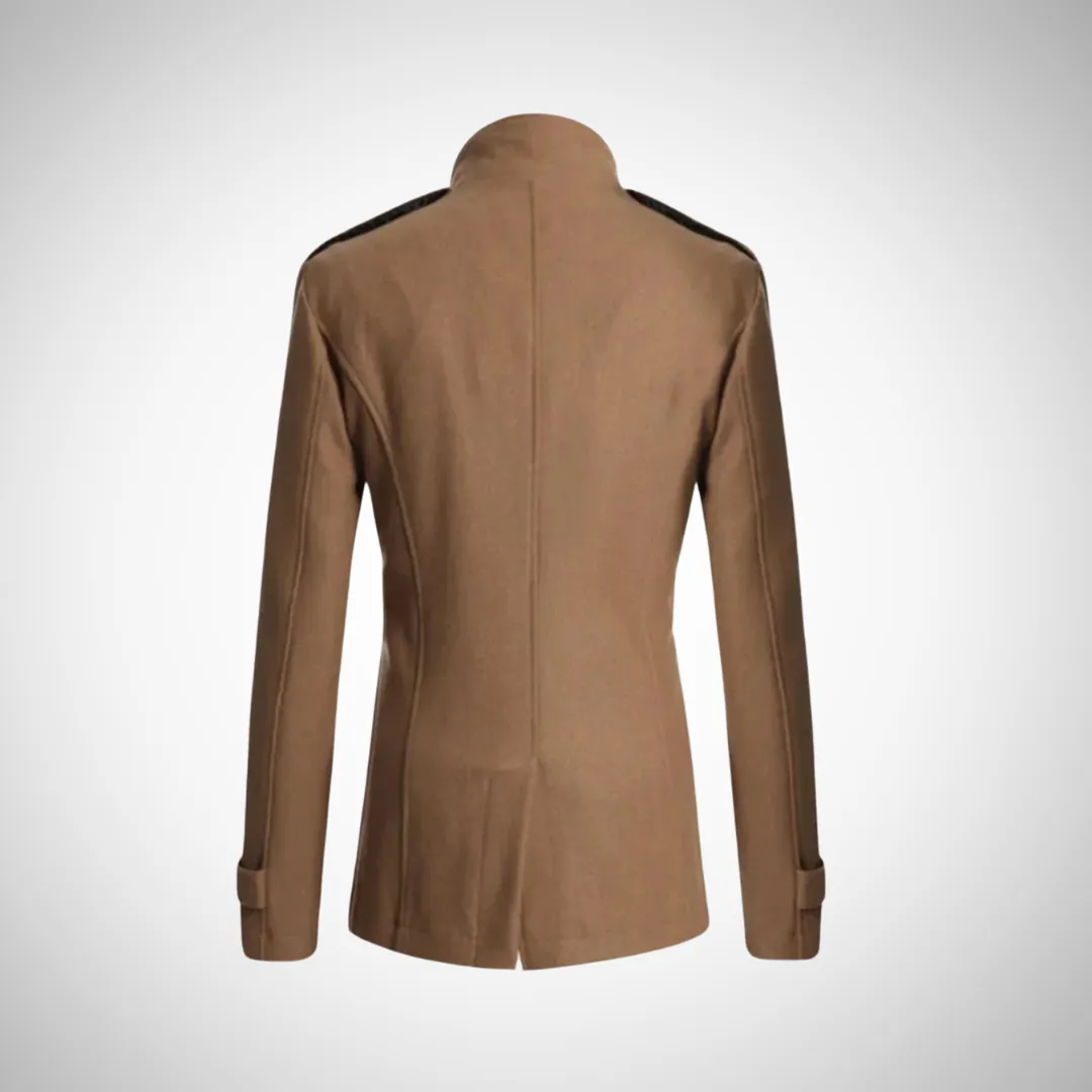 William Men's Warm Military Style Coat
