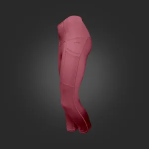 WOMEN'S 3/4 LEGGINGS - MAUVE