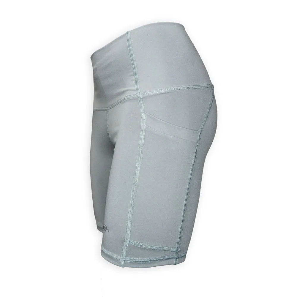 WOMEN'S BIKER SHORTS - COOL GREY