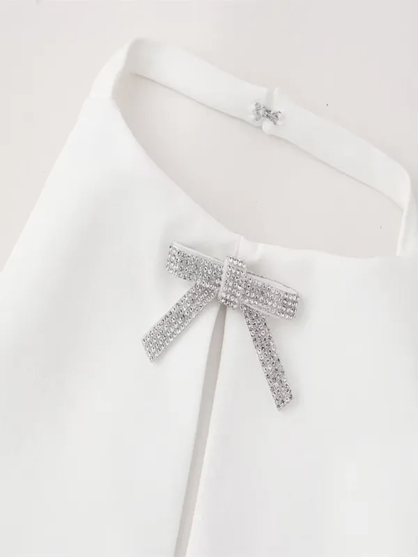 Women's Fashionable Bow Decorated Halter Neck Vest Top
